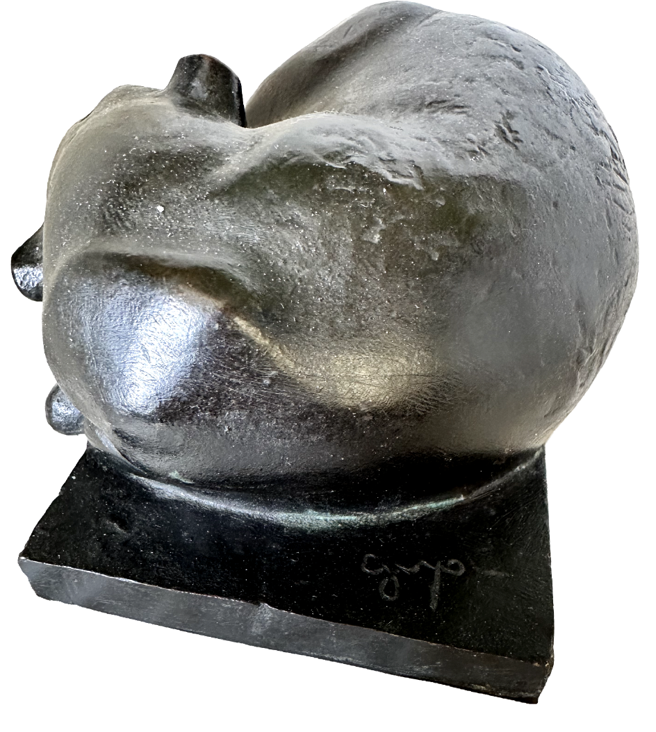 Georges Lucien Guyot - Sleeping Puma Sculpture Signed